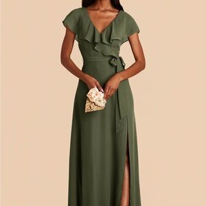 Birdy Grey Jackson Chiffon Dress Olive